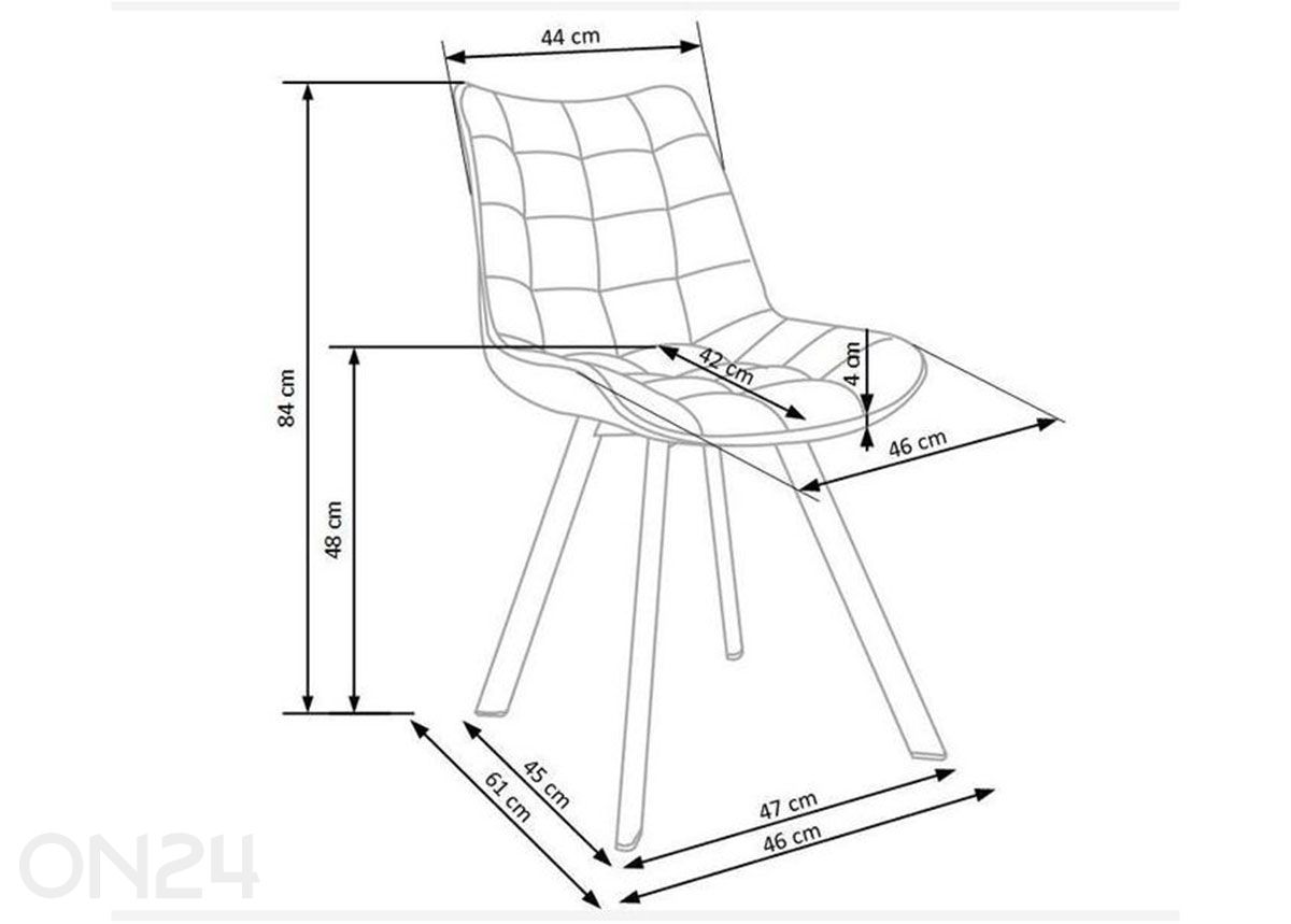 Обеденный стул, 2 шт увеличить размеры