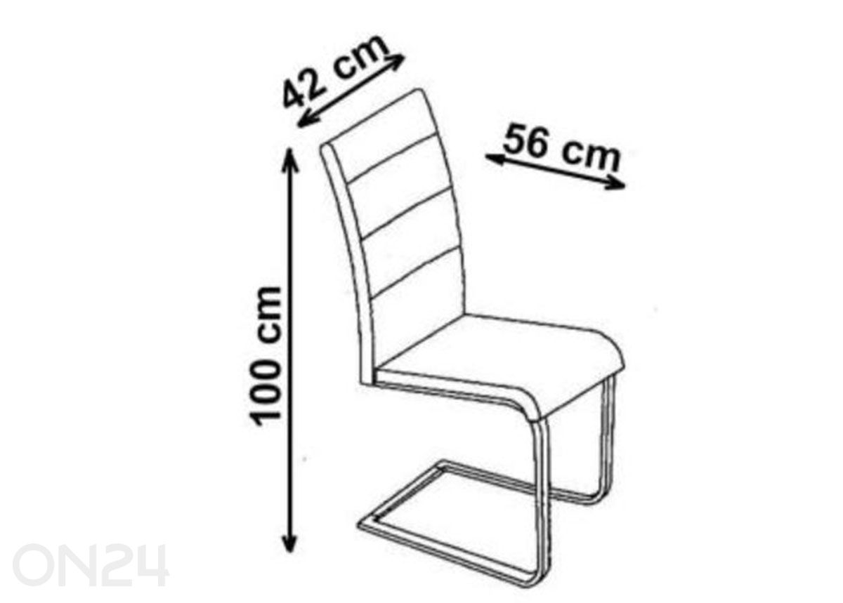 Обеденный стул увеличить размеры