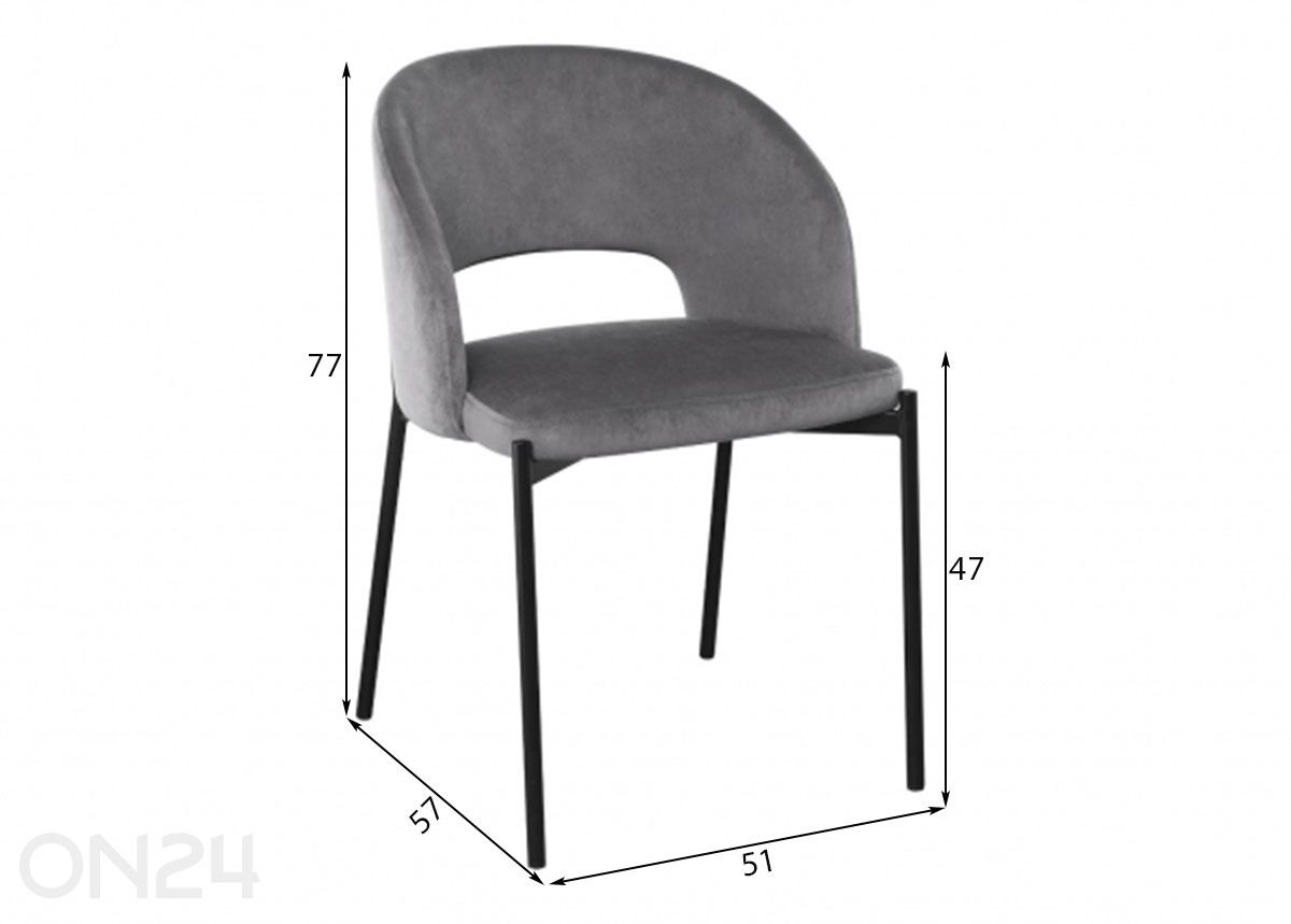 Обеденный стул увеличить размеры