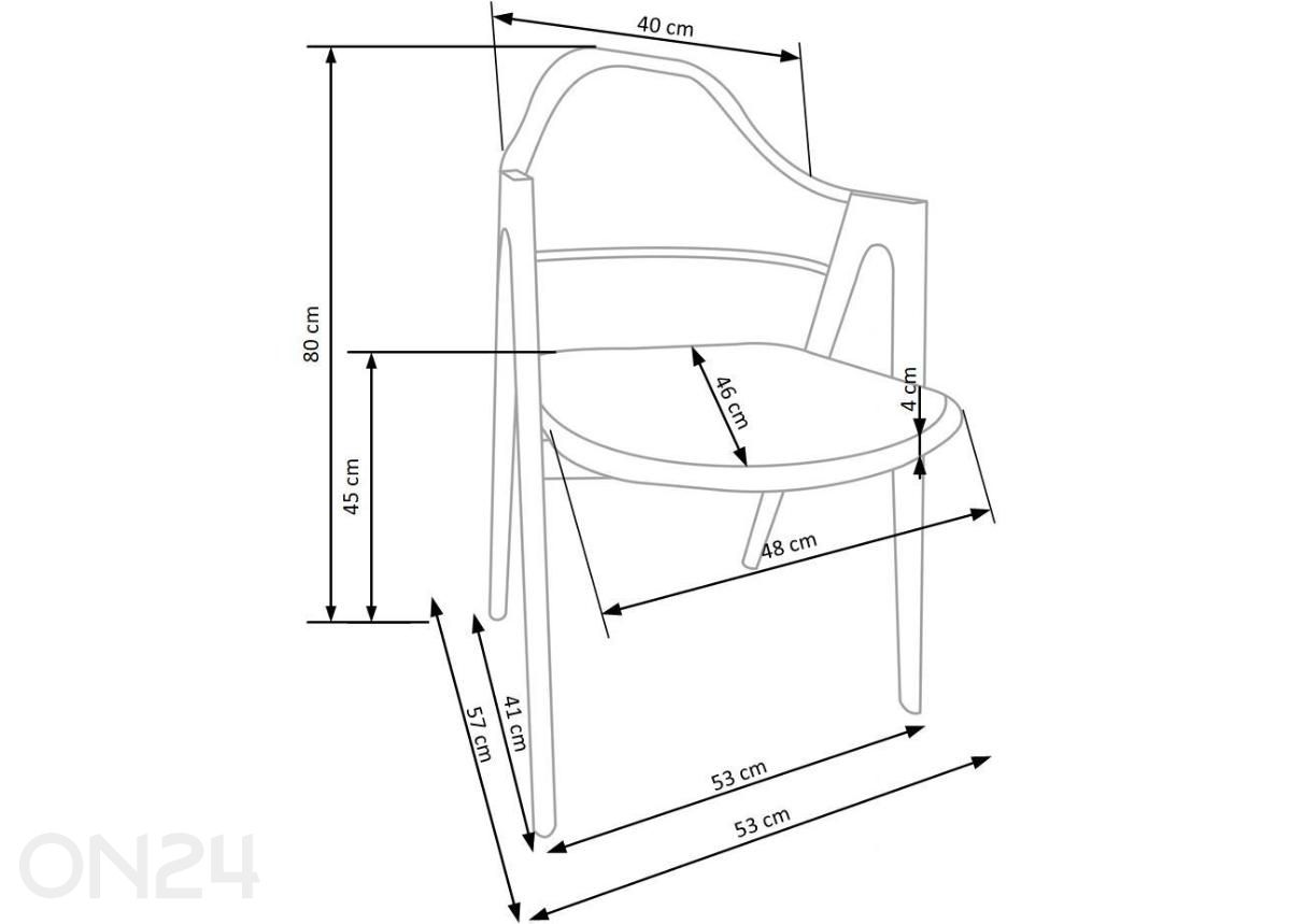 Обеденный стул увеличить размеры