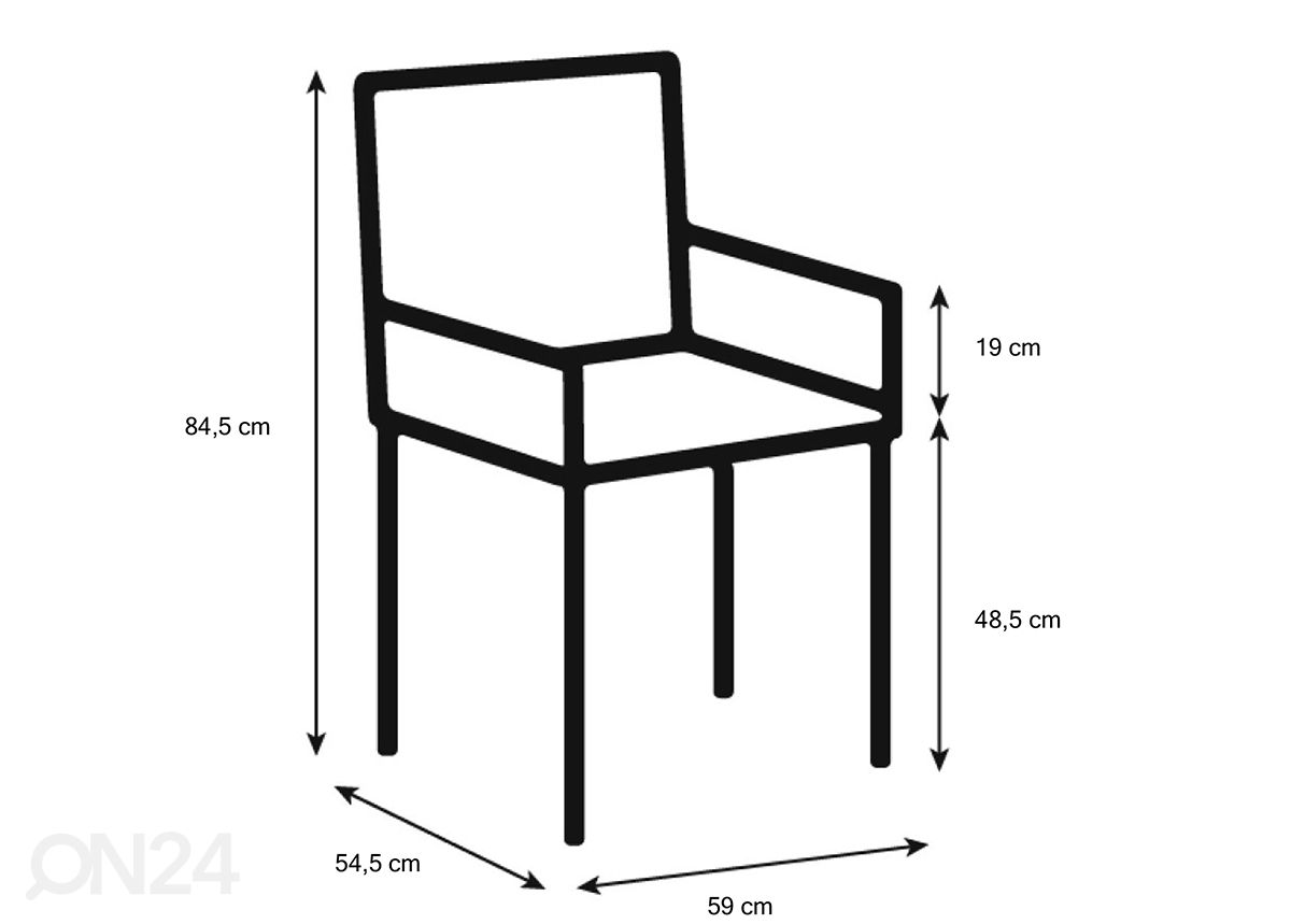 Обеденный стул Mesa, 2 шт увеличить размеры