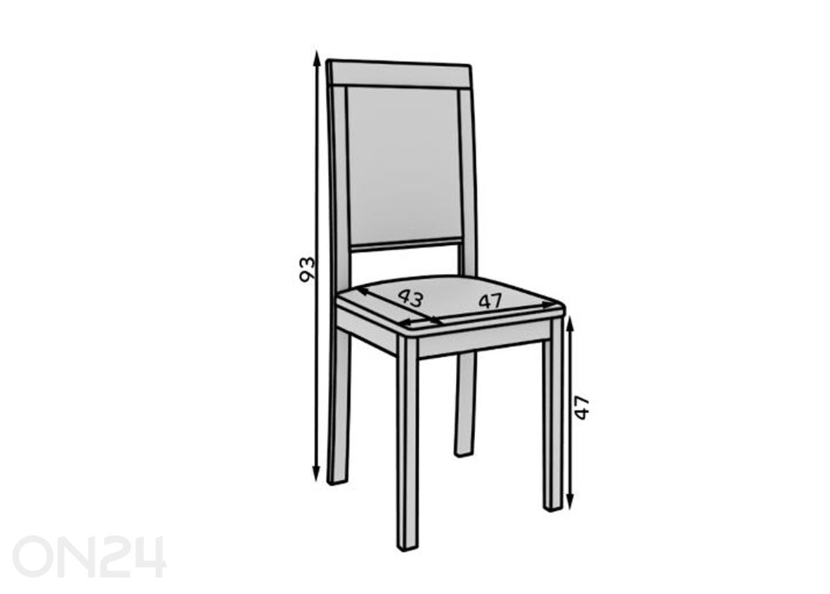 Обеденный стул Nola XIII увеличить размеры