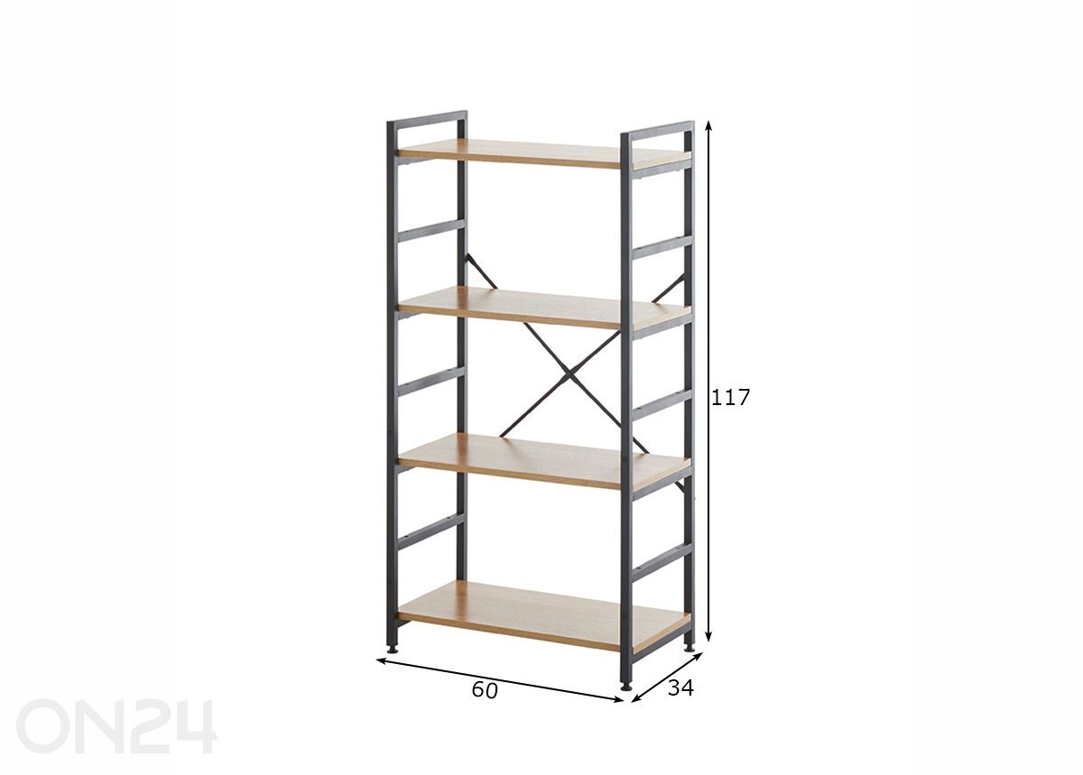 Офисная полка Branca 117 см увеличить размеры