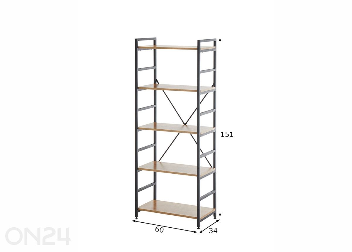 Офисная полка Branca 151 см увеличить размеры