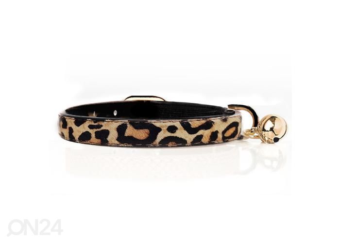 Ошейник для кошек leopard из кожи увеличить