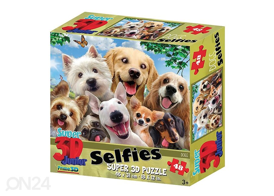 Пазл 3D Собаки Selfies 48 шт увеличить