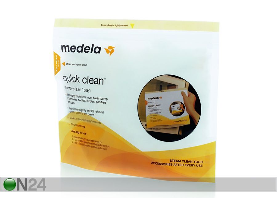 Пакеты для стерилизации в микроволновой печи Medela Clean™ 5шт. увеличить