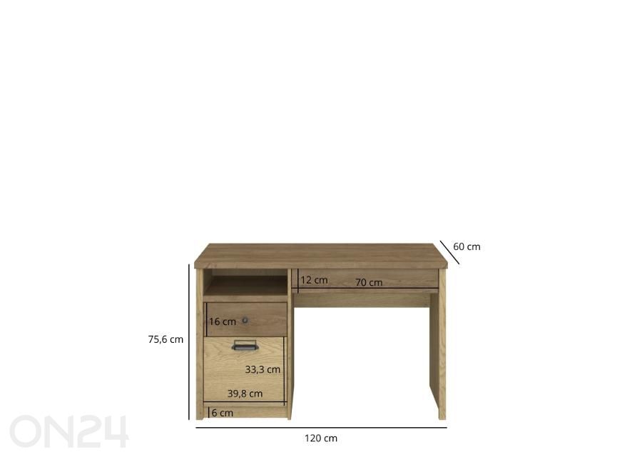 Письменный стол Denzel 120 см увеличить размеры