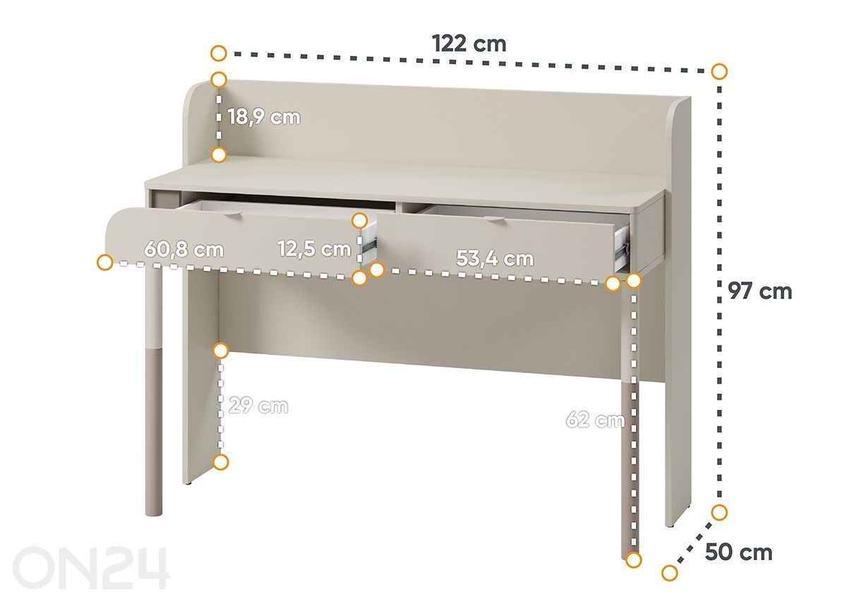 Письменный стол Harmony увеличить размеры