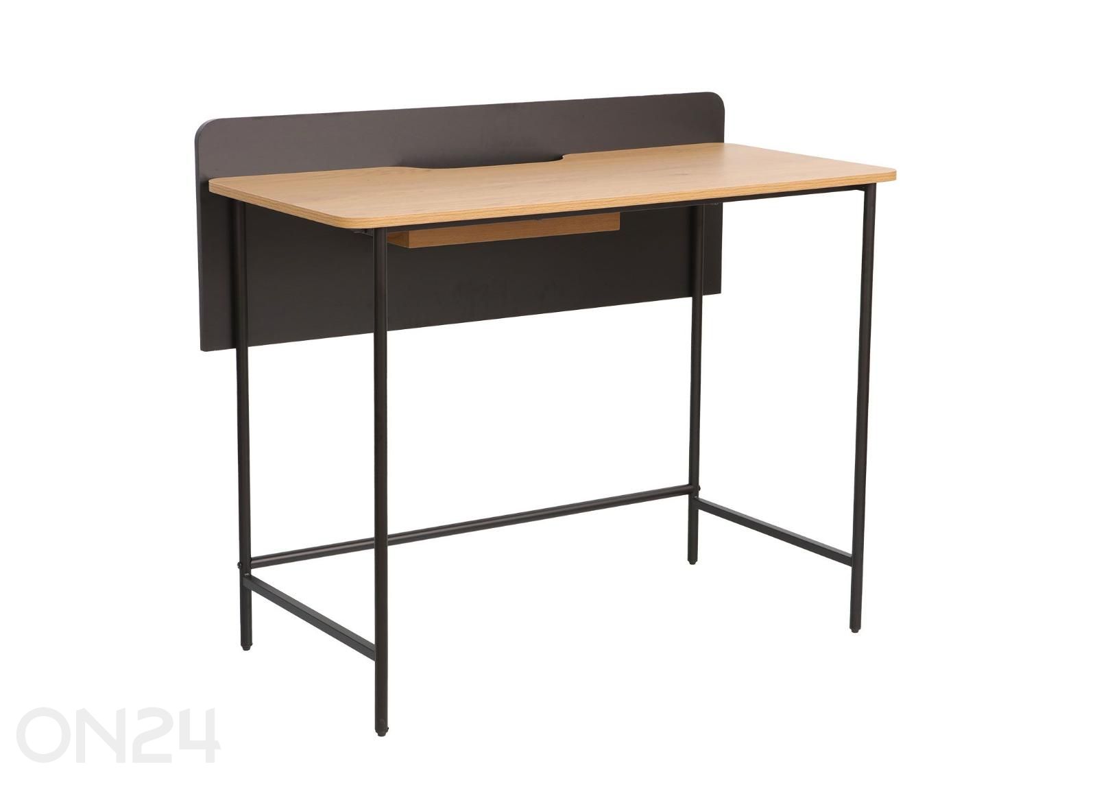 Письменный стол Harper 100x49,5xH85 см, ясень/черный увеличить