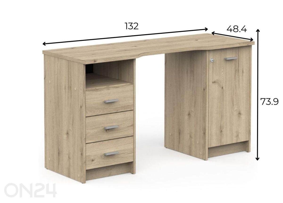 Письменный стол Mao 48x132 см увеличить размеры