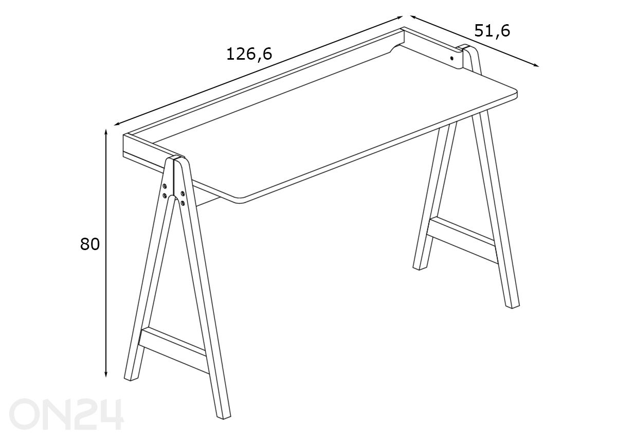 Письменный стол Miso увеличить размеры