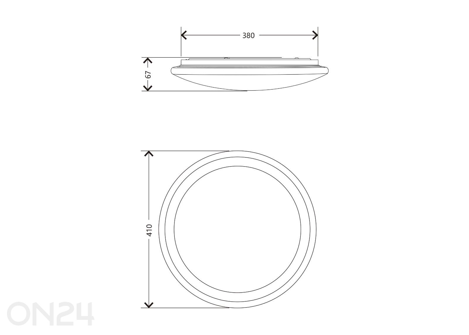 Плафон Areso LED Ø 80 см увеличить размеры