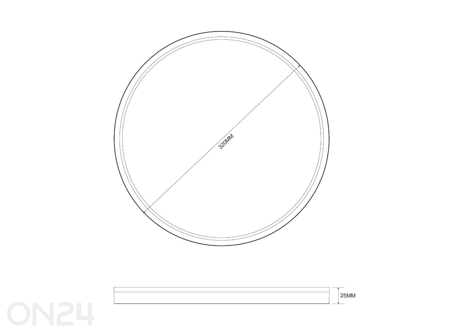 Плафон Bove 32 увеличить размеры