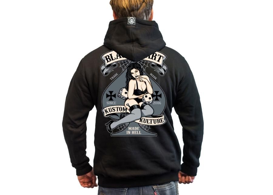 Повседневная толстовка с капюшоном BLACK HEART Hot Rod Bell Zip увеличить