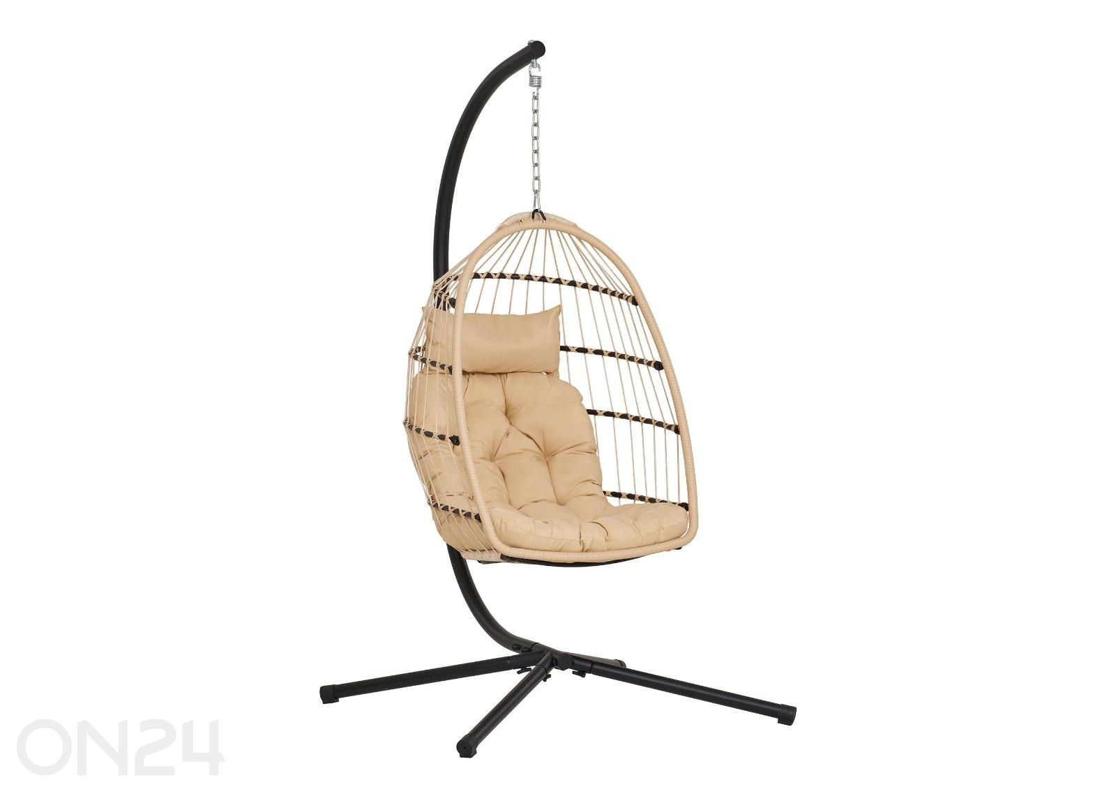 Подвесное кресло с опорной ножкой увеличить