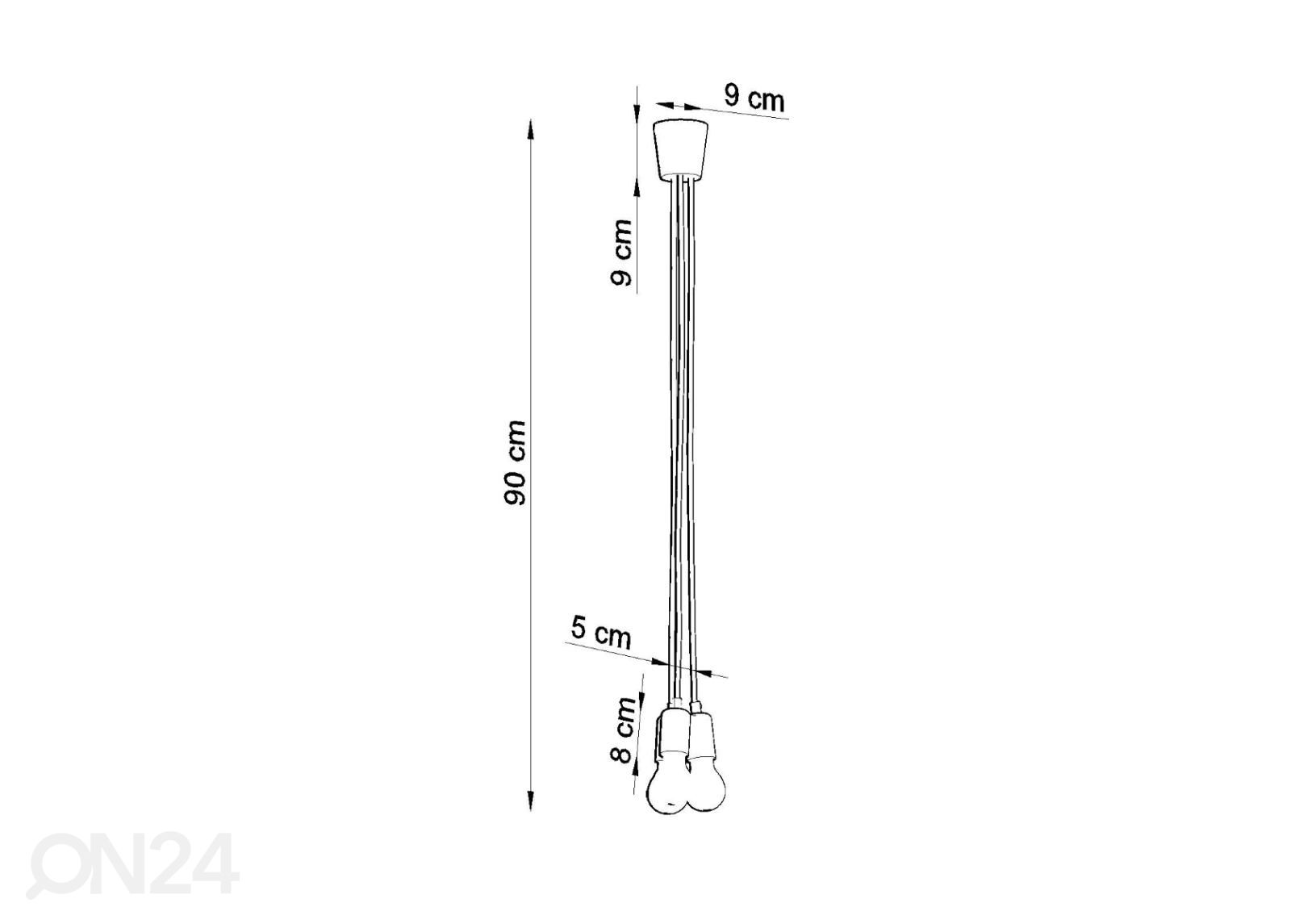 Подвесной светильник Diego 3 увеличить размеры