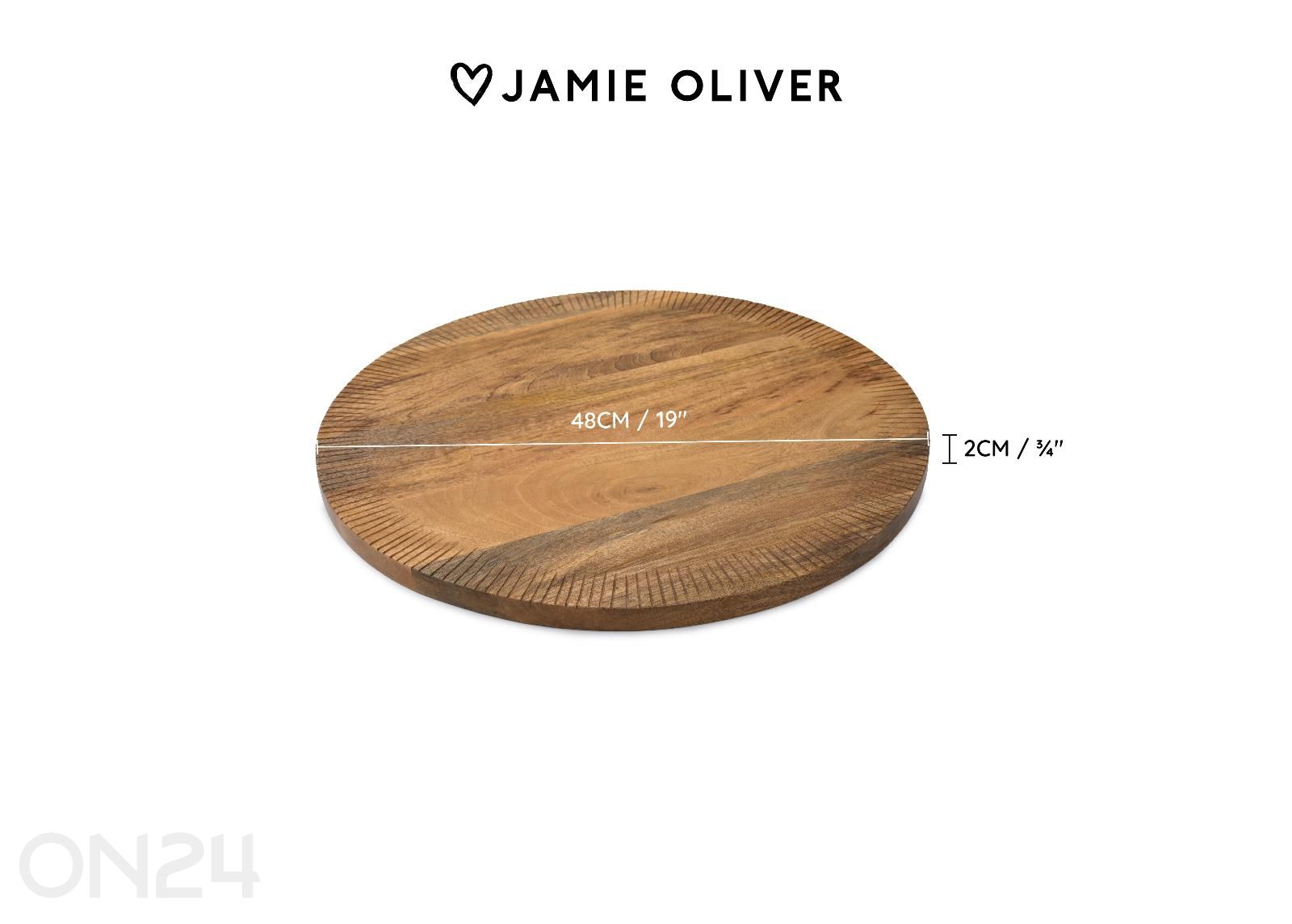 Поднос сервировочный Jamie Oliver Big love all-rounder board Ø 38 см увеличить размеры