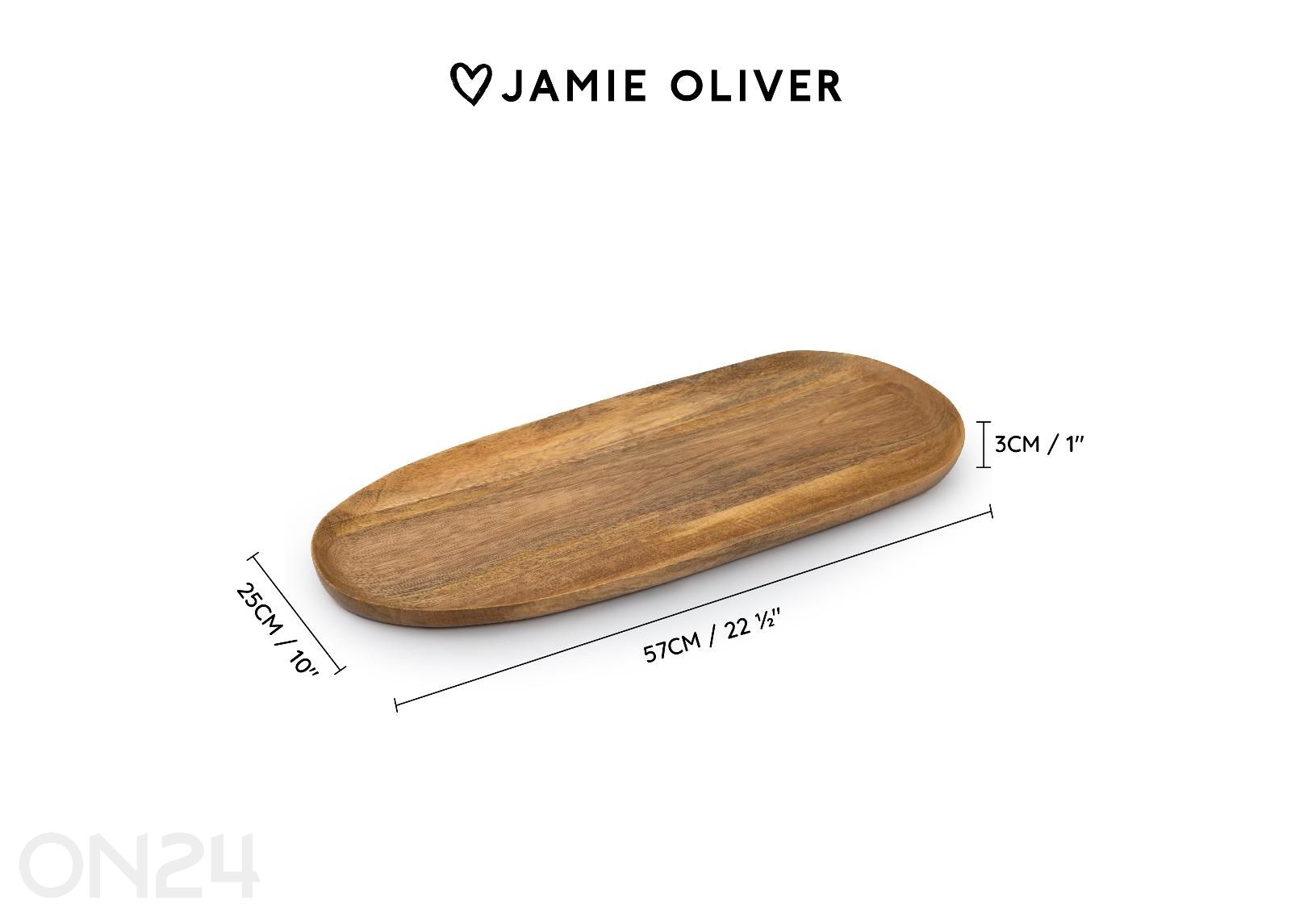 Поднос Jamie Oliver Big love board манговое дерево 57x25 см увеличить размеры