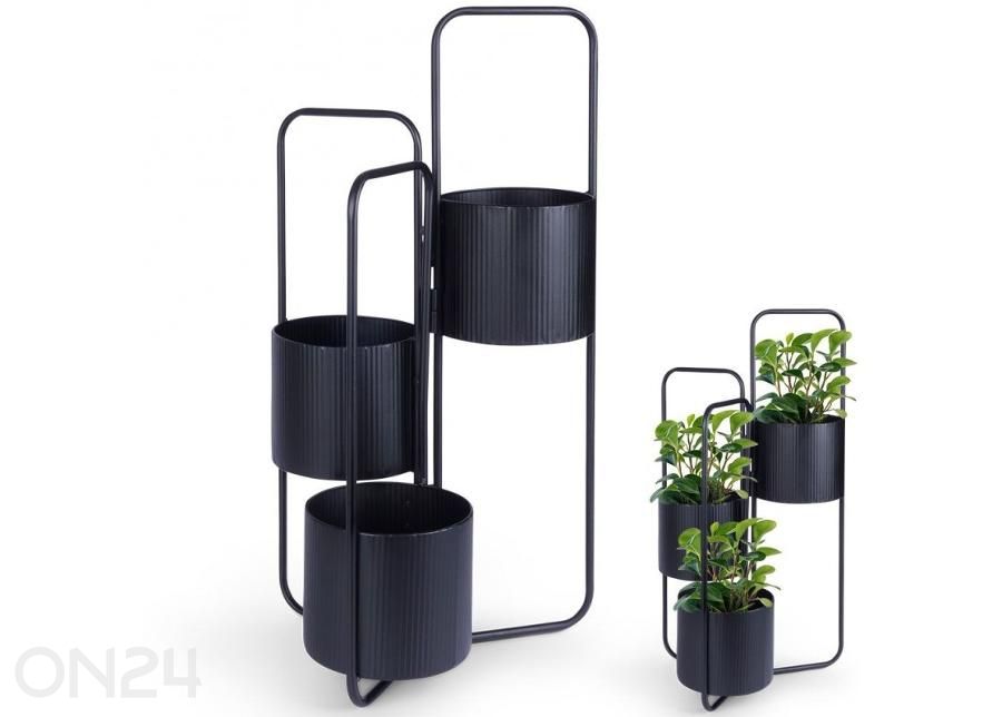 Подставка для цветов, черная увеличить