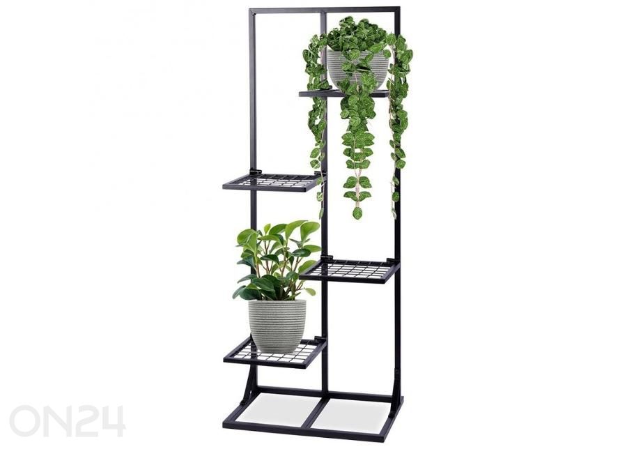 Подставка для цветов, 4 уровня, черная увеличить