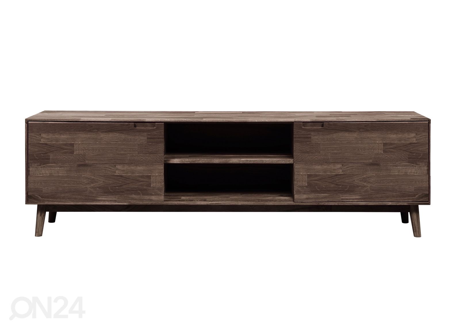 Подставка под ТВ из массива дуба Scan, чёрное масло 180 cm увеличить