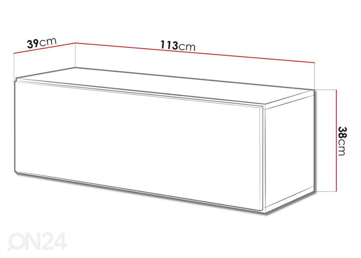 Подставка под ТВ / шкаф настенный увеличить размеры
