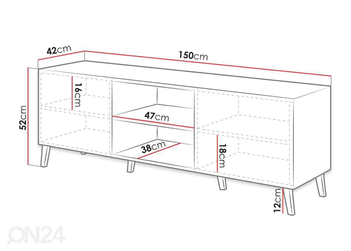 Подставка под ТВ 150 cm увеличить размеры