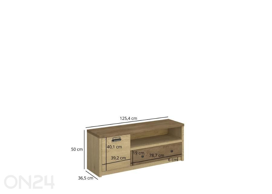 Подставка под ТВ Denzel 125,4 см увеличить размеры