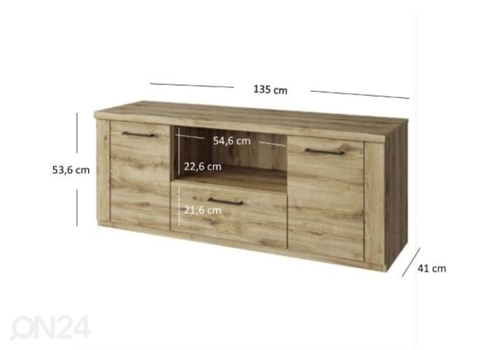 Подставка под ТВ Doorset 135 см увеличить размеры