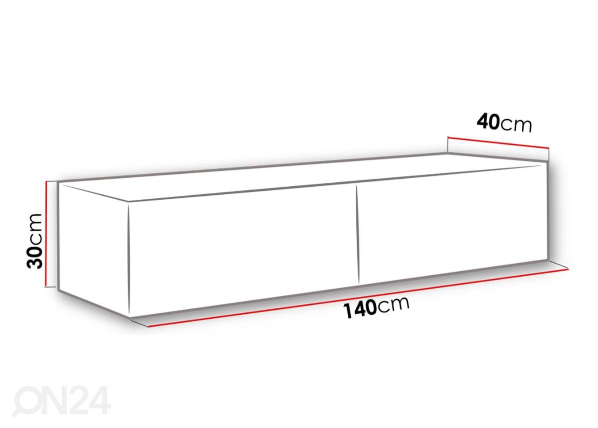 Подставка под ТВ Figo 140 cm увеличить размеры