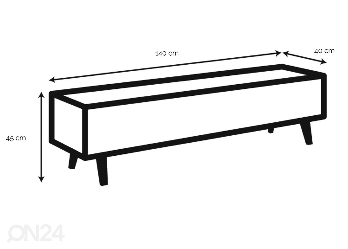 Подставка под ТВ Lemvig 140 cm увеличить размеры