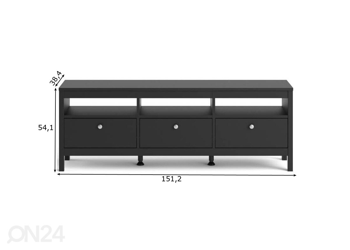 Подставка под ТВ Madrid 151 см увеличить размеры