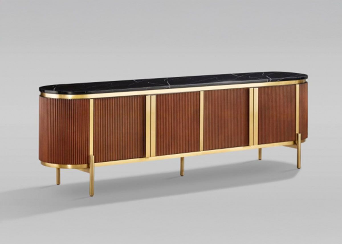 Подставка под ТВ Stilig, золотистый/каштан увеличить