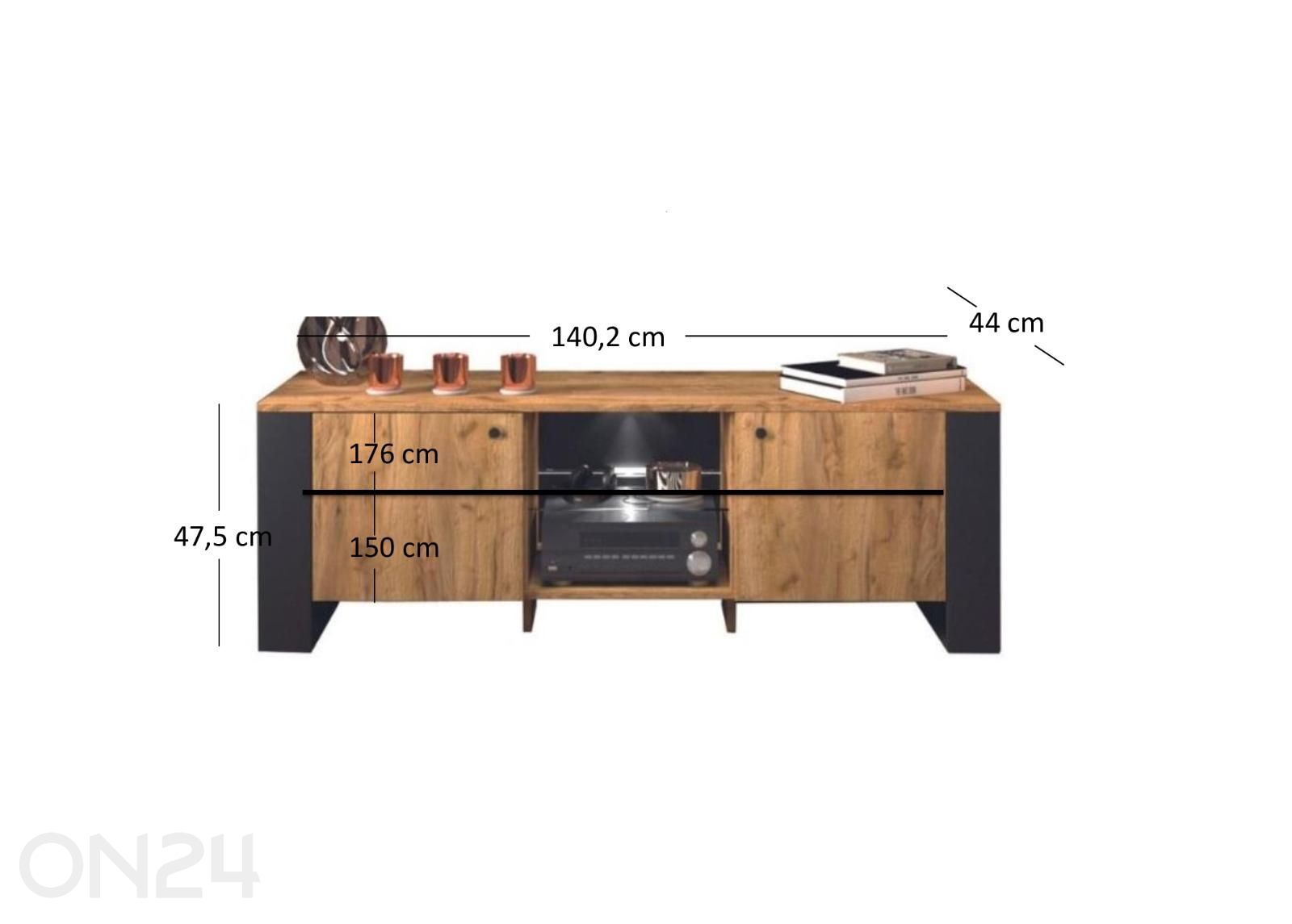 Подставка под ТВ Wood 140,2 см увеличить размеры