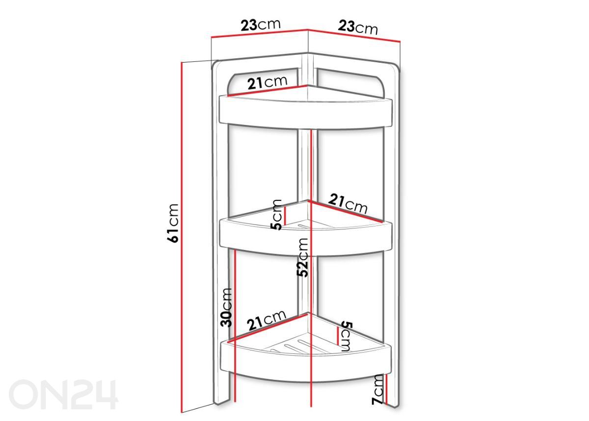 Полка для ванной увеличить размеры