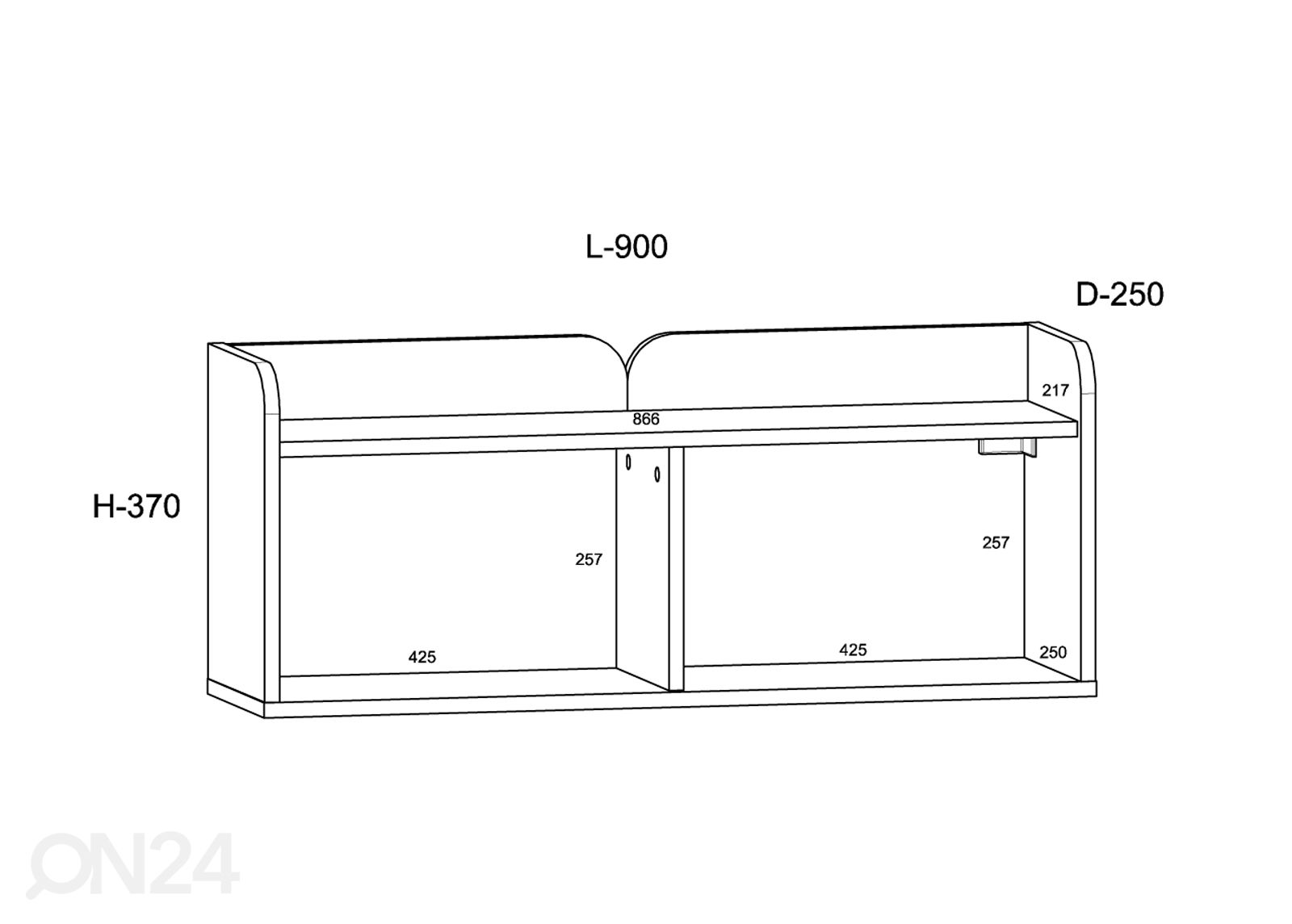 Полка настенная Glandore 90 cm увеличить размеры