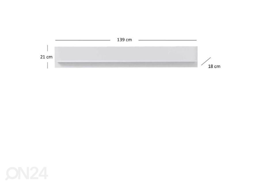 Полка Brandson 139 см увеличить размеры