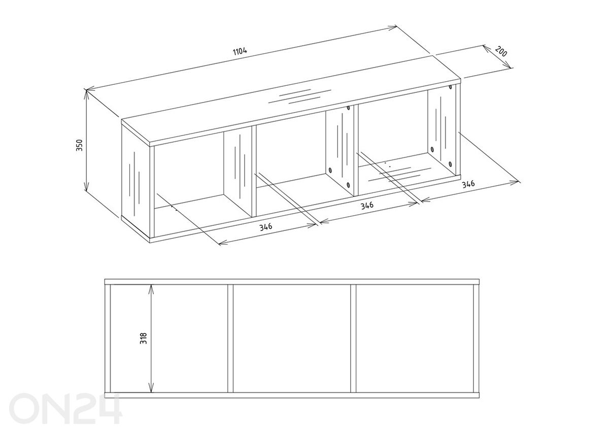 Полка Coby увеличить размеры