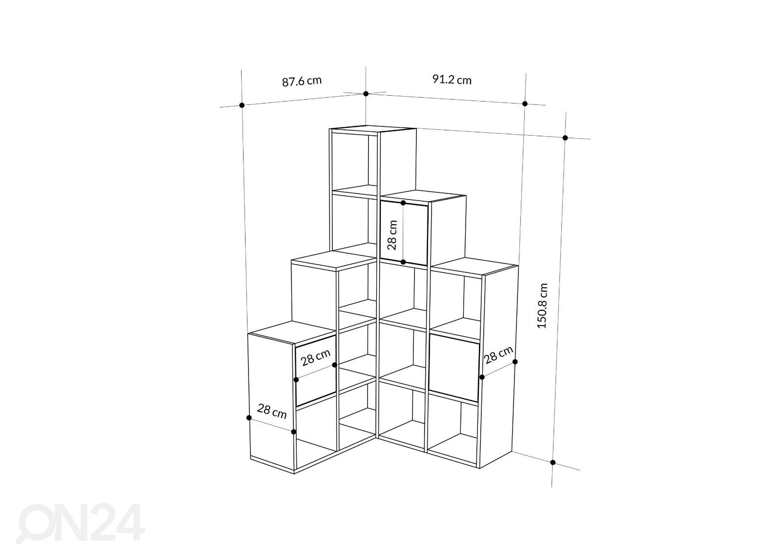 Полка Ionia 150,8 см увеличить размеры