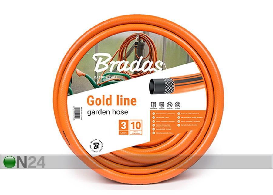 Порный шланг для полива Bradas Gold Line 5/8" увеличить
