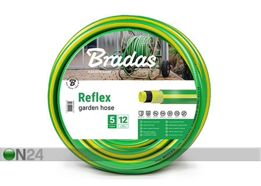 Порный шланг для полива Bradas Reflex 3/4" увеличить