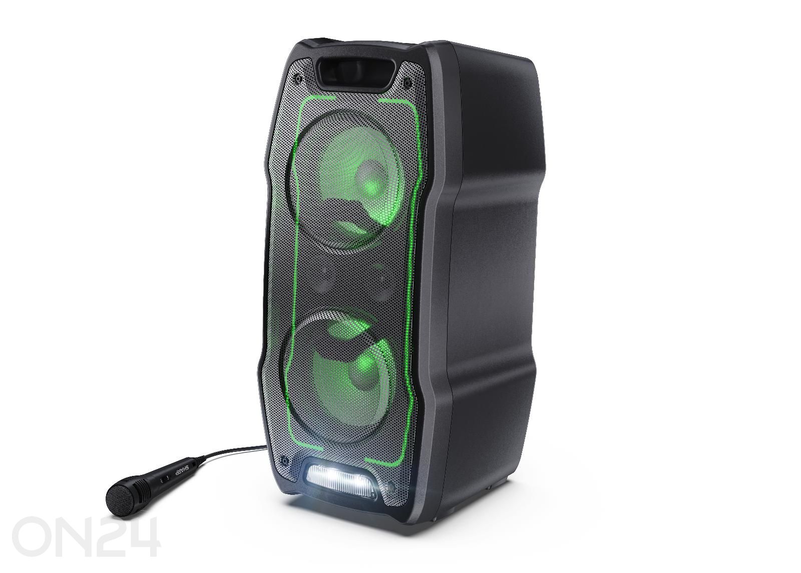 Портативная акустическая система Sharp XParty Sing с Bluetooth, IPX4, чёрная увеличить