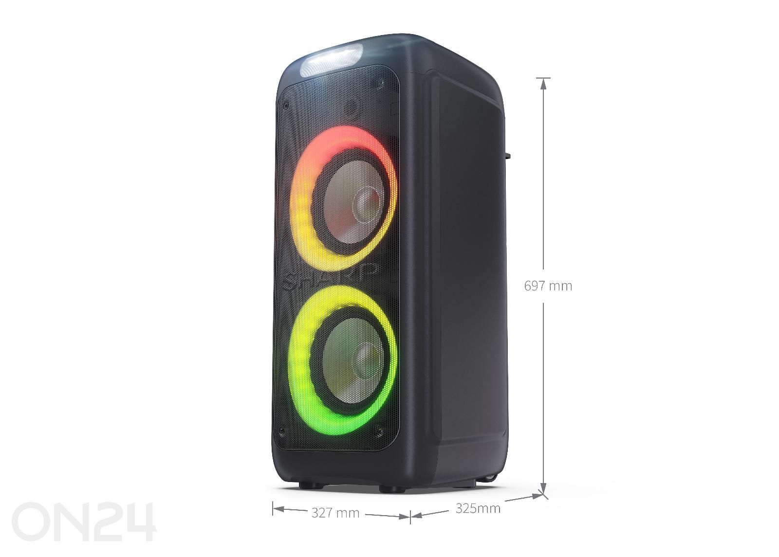 Портативная акустическая система Sharp XParty Street Beat с Bluetooth, IPX4, чёрная увеличить размеры