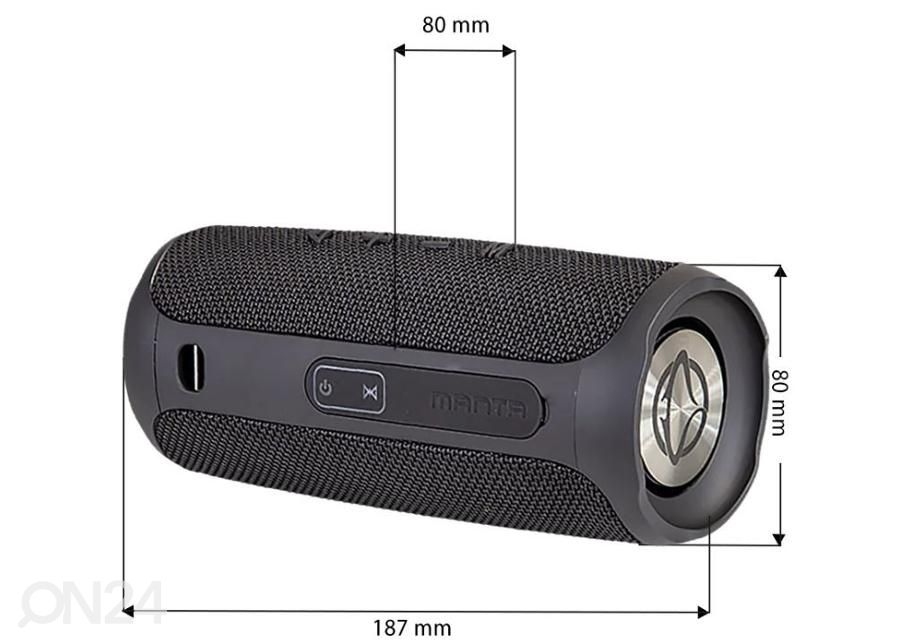Портативная Bluetooth-колонка Manta SPK130GOBK, черный увеличить размеры