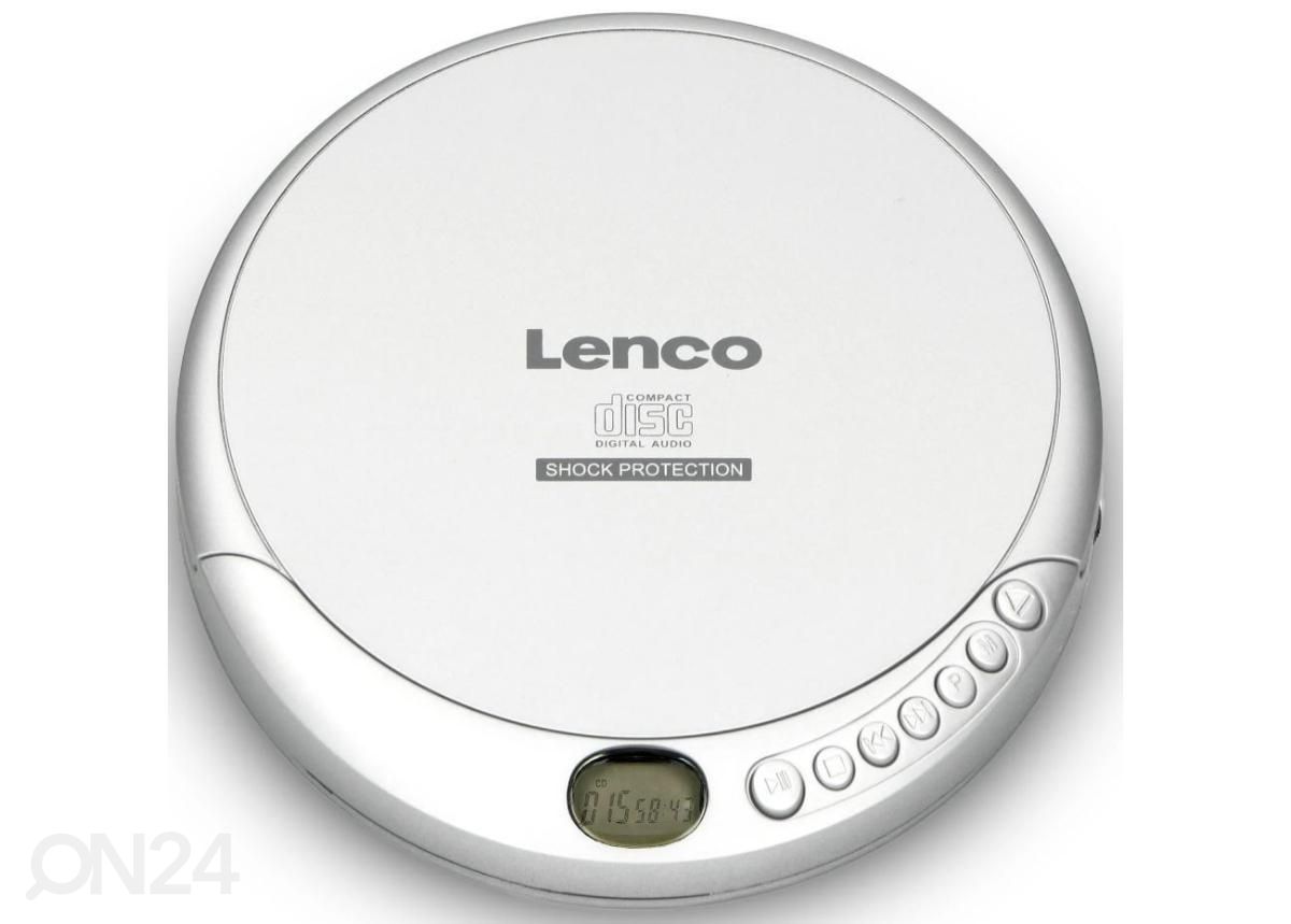Портативный CD проигрыватель Lenco CD201SI, серебристый увеличить