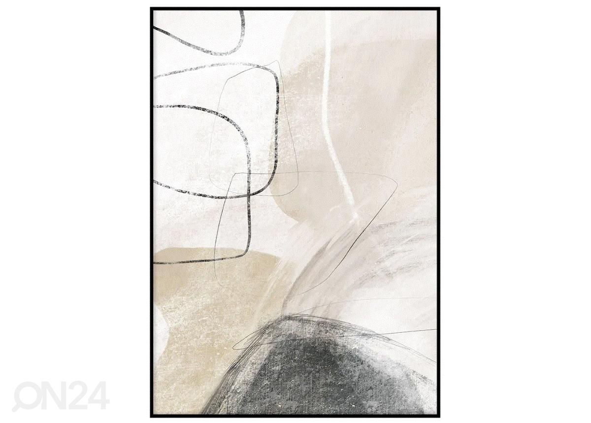 Постер Бежевый абстрактный принт II 50x70 см увеличить