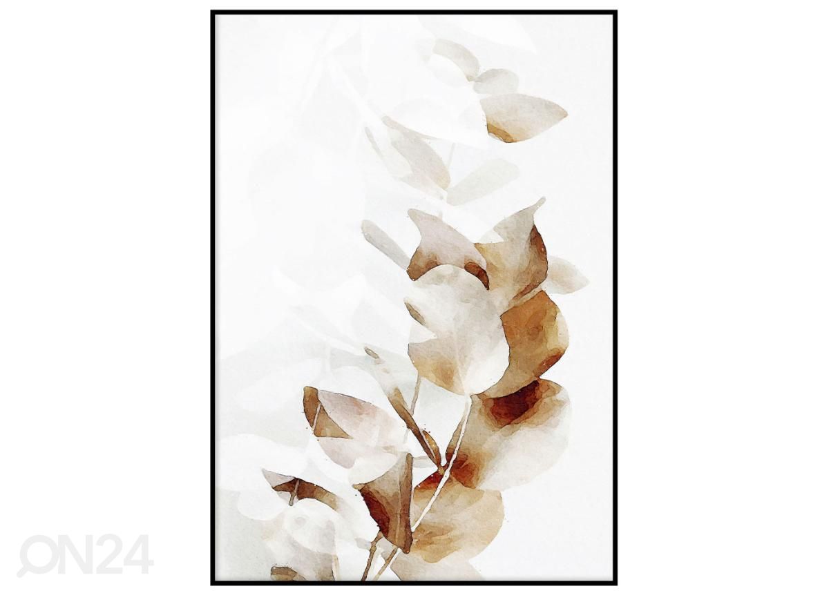 Постер Листья эвкалипта золотистые I 30x40 см увеличить