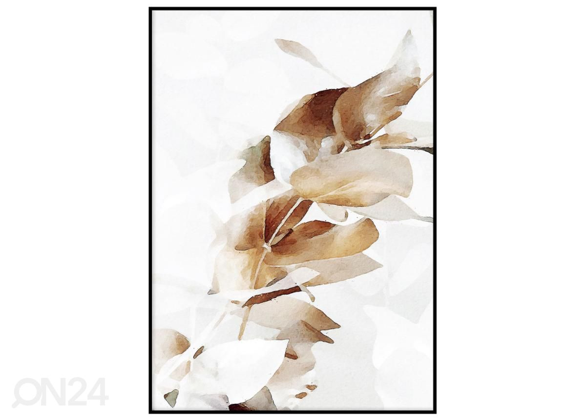 Постер Листья эвкалипта золотистые II 50x70 см увеличить