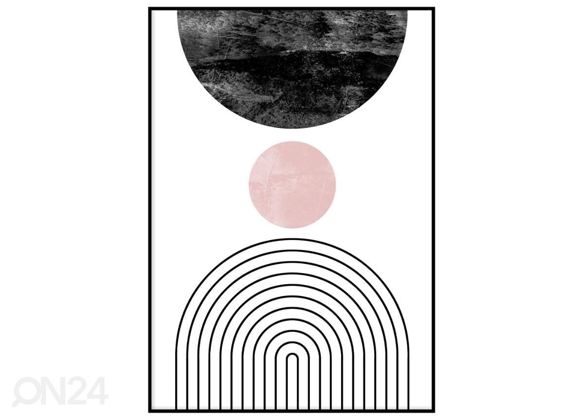 Постер Розовая Геометрия II 30x40 см увеличить